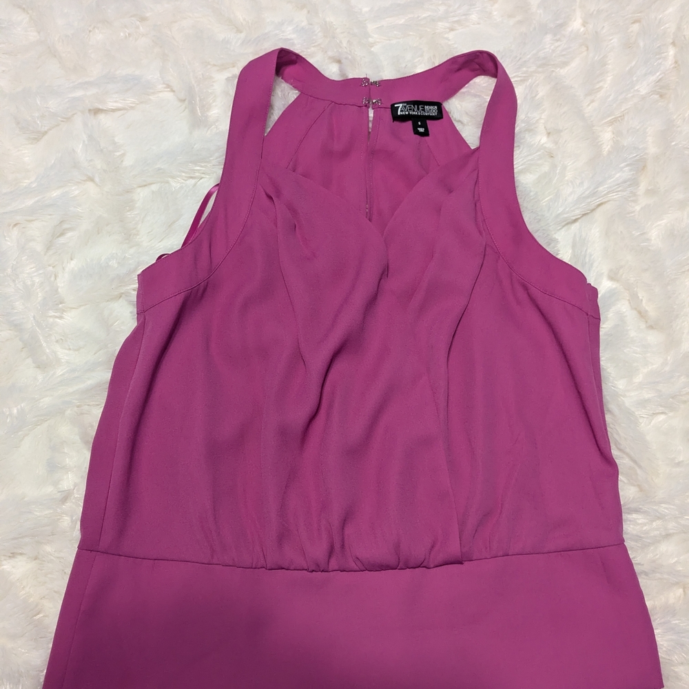 New York & Company Pink Sleeveless Blouse